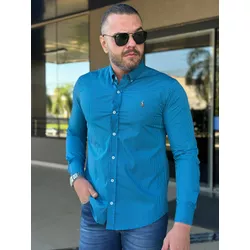 Camisa Manga Longa PRL Xadrez Azul - 42037 - LOJA VIPIX