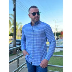 Camisa Manga Longa TH Xadrez - 42058 - DROPA AQUI
