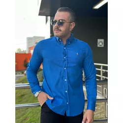 Camisa Manga Longa PRL Azul - 42075 - DROPA AQUI