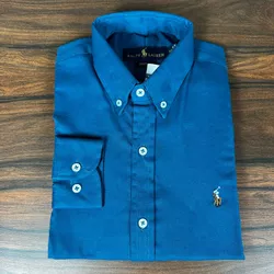 Camisa Manga Longa PRL Azul - 42079 - LOJA VIPIX