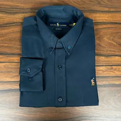 Camisa Manga Longa PRL Azul - 42095 - DROPA AQUI