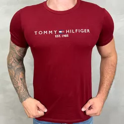 Camiseta TH Vinho ⭐ - B-4227 - DROPA AQUI