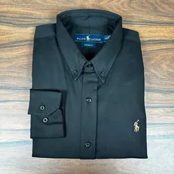 Camisa Manga Longa PRL Preto - 43010 - DROPA AQUI