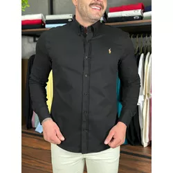 Camisa Manga Longa PRL Preto - 43010 - DROPA AQUI