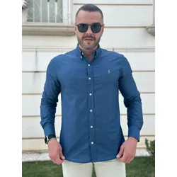 Camisa Manga Longa PRL Azul - 43041 - DROPA AQUI