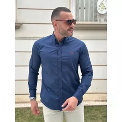 Camisa Manga Longa Armani Azul - 43055 - DROPA AQUI