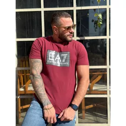 Camiseta Armani Vinho⭐ - C-4655 - LOJA VIPIX