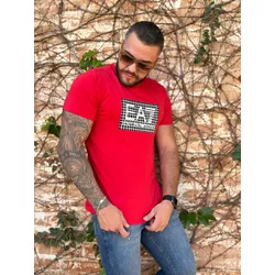 Camiseta Armani Vermelho ⭐ - C-4659 - LOJA VIPIX