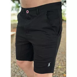 Bermuda Sarja PRL Preto - 5236 - DROPA AQUI