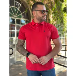 Polo PRL Vermelho - A-5281 - DROPA AQUI