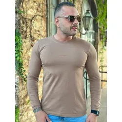 Camiseta Manga Longa CK Marrom - 5532 - DROPA AQUI