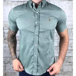 Camisa Manga Curta PRL Verde⭐ - 30004 - DROPA AQUI
