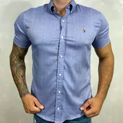 Camisa Manga Curta PRL Azul ⭐ - 30177 - DROPA AQUI