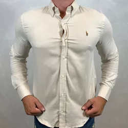 Camisa Manga Longa PRL Palha ⭐ - 40356 - DROPA AQUI