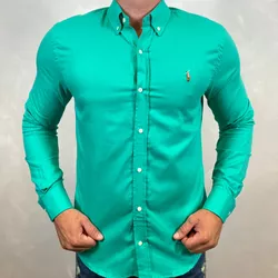 Camisa Manga Longa PRL Verde - 40366 - DROPA AQUI