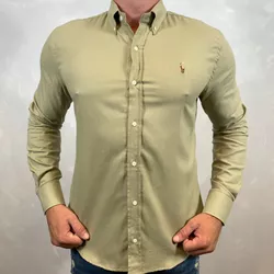 Camisa Manga Longa PRL Bege ⭐ - 40369 - DROPA AQUI