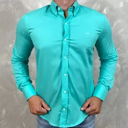 Camisa Manga Longa HB Verde Água⭐ - 40559 - DROPA AQUI