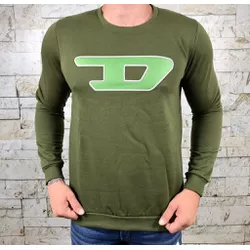 Blusa Moletom Diesel Verde - 2243 - LOJA VIPIX