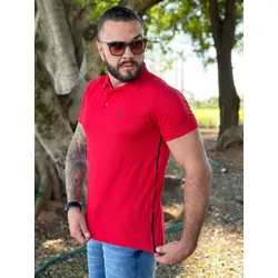 Polo Armani Vermelho - A-4233 - DROPA AQUI