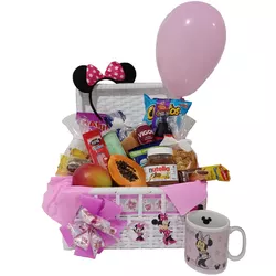 Baú Infantil Minnie - CAFECOMPAO I Cestas de Café da Manhâ Curitiba