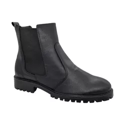Bota Chelsea Couro Preta - BCCP-123456 - Calçados Em Casa