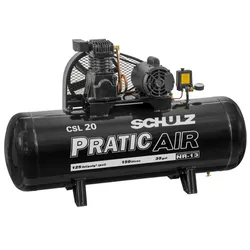 Compressor Pratic Air CSL 20/150 220V Schulz - Caleoni a sua Revenda Oficial Husqvarna