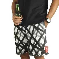 Beermuda Branco Geométrico - CAPITÃO PIRATA