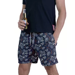 Beermuda Azul Pinho Florido - CAPITÃO PIRATA