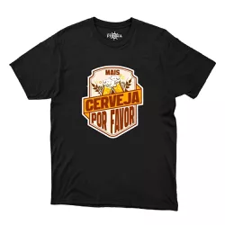 Camiseta Mais Cerveja Por Favor - CAPITÃO PIRATA