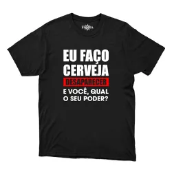 Camiseta Eu Faço Cerveja Desaparecer e Você, Qual ... - CAPITÃO PIRATA