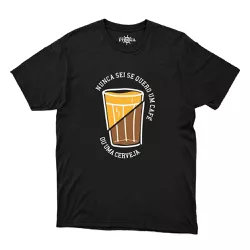Camiseta Café Ou Cerveja - CAPITÃO PIRATA