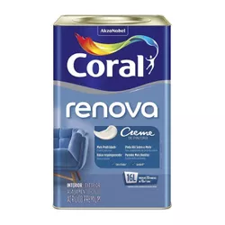Branco Renova Paredes Acr Fosco Coral 16L - Casa Costa Tintas