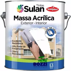 Massa Acrílica 5,8KG Sulan - Casa Costa Tintas