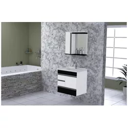 KIT MODENA SUSPENSO 2 GAVETAS+GAVETÃO – 59,5cm - T... - Casa Fácil Materiais Para Construção