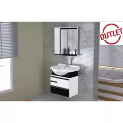 Armário Kit Firenze Suspenso Com Espelheira E Pia ... - Casa Fácil Materiais Para Construção