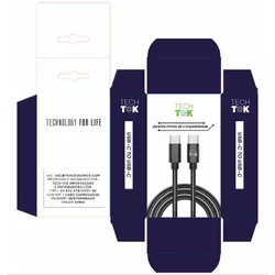 Lançamento: Cabo TECH TOK USB-C / USB-C - 1M - CASE & SCREEN