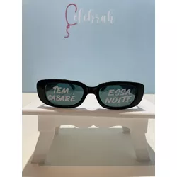 Óculos de Sol Retrô Preto Personalizado para Festa... - CELEBRAH ARTIGOS PARA FESTAS
