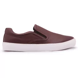 Slip On Cannes em Couro - 5260 Chocolate - Centuria Calçados