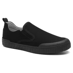 Tênis Slip On Orlando Lona Preto - 157B Preto - Centuria Calçados