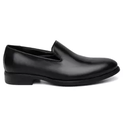 Mocassim Loafer Social Finlandia Liso Couro Preto ... - Centuria Calçados