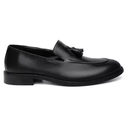 Mocassim Loafer Social Russia Bambolim Couro Preto... - Centuria Calçados