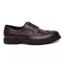 Sapato Social Brogue Islândia Croco Couro Cafe - 3... - Centuria Calçados