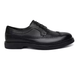 Sapato Social Brogue Islândia Croco Couro Preto - ... - Centuria Calçados