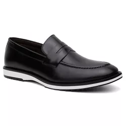 Mocassim Casual Esparta Couro Tamanho Especial Pre... - Centuria Calçados