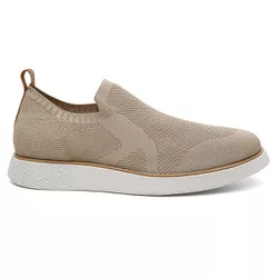 Sapato Masculino Flórida Casual Knit Bege - 5229 B... - Centuria Calçados