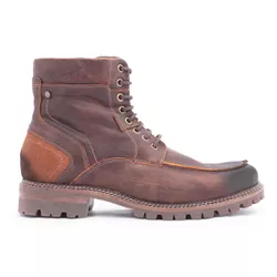 Bota Coturno Londres em Couro - DT30010 Tan - Centuria Calçados