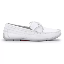 Mocassim em Couro Chicago - 865 Branco - Centuria Calçados