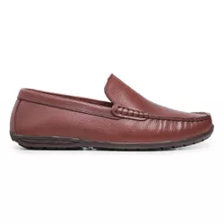 Mocassim Casual Miami em Couro - 891 Pinhão - Centuria Calçados