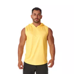 Regata Masculina Amarela Capuz Oversized Longline ... - CHIELLA