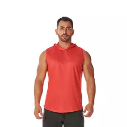 Regata Masculina Vermelha Capuz Oversized Longline... - CHIELLA